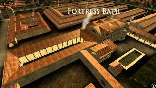 Animation of ancient Roman Fort in Caerleon Wales [upl. by Attelliw744]