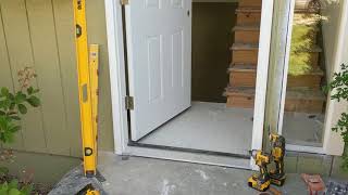 Jeld Wen Front Door Installation  Really crappy products and craftsmanship PART 1 [upl. by Rotsen]