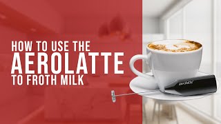 How To Use the AeroLatte To Froth Milk [upl. by Amersham]