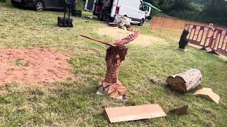 A fabulous range of wooden sculpture at Caerleon festival 2024 [upl. by Patt588]