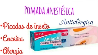 Resenha PomadaAndantol Gel [upl. by Esiouqrut]