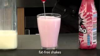 How to make a fat free milkshake using an aerolatte milk frother [upl. by Kareem72]